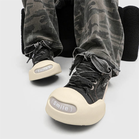 KOOPER™ Low-Top Niche Canvas Platform Sneakers – Unisex Breathable Summer Shoes