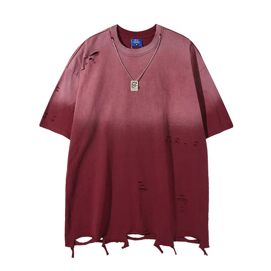 KOOPER™ Washed & Distressed High Street Tee – American Necklace Style