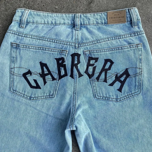 KOOPER™ Y2K Baggy Anime Jeans – Harajuku Vintage Wide-Leg Streetwear
