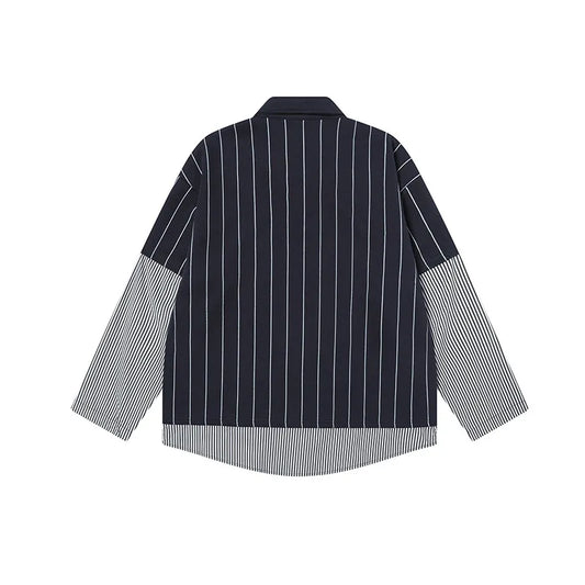 KOOPER™ Spring Casual Baseball Stripe Sweatshirt – Oversized Streetwear Pullover