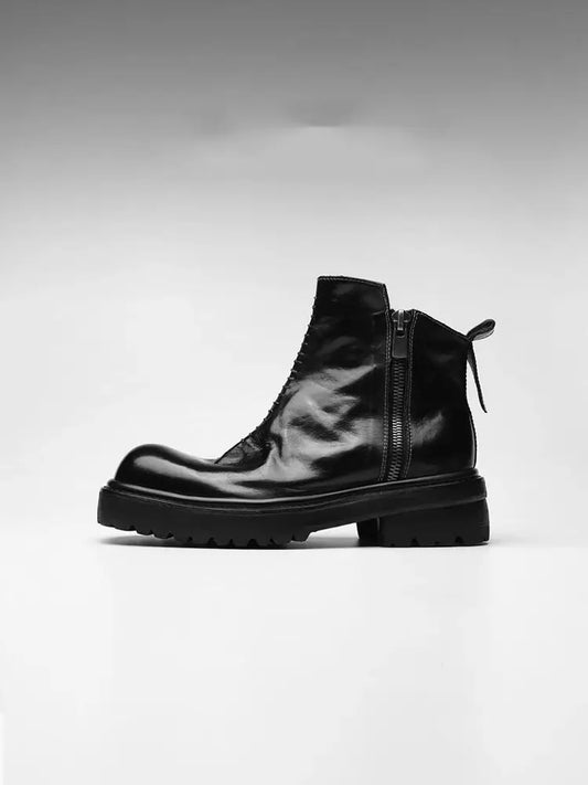 KOOPER™ High-Top Chelsea Boots – Height Boost + Retro British Vibe