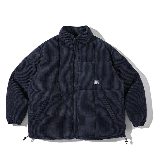 KOOPER™ Japanese Retro Corduroy Jacket – Warm Loose Fit Stand Collar