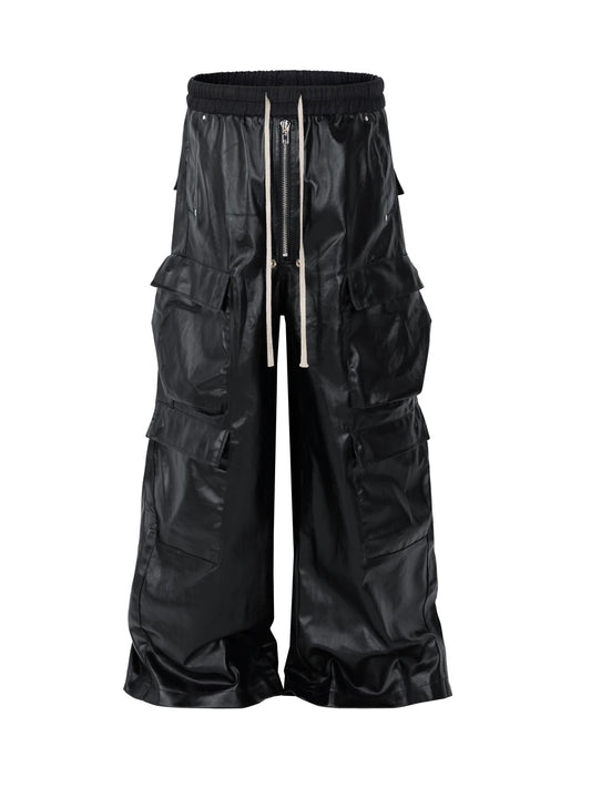 KOOPER™ RO Style Multi-Pocket Workwear Pants – High-Waisted Wide-Leg Casual Trousers