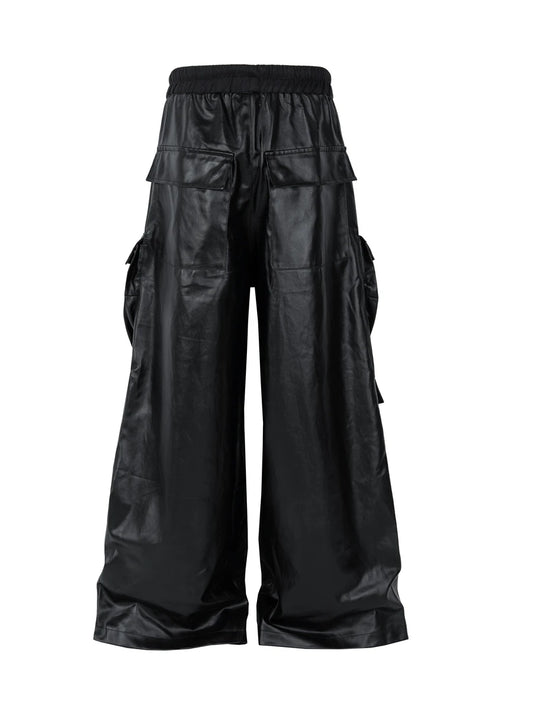 KOOPER™ RO Style Multi-Pocket Workwear Pants – High-Waisted Wide-Leg Casual Trousers