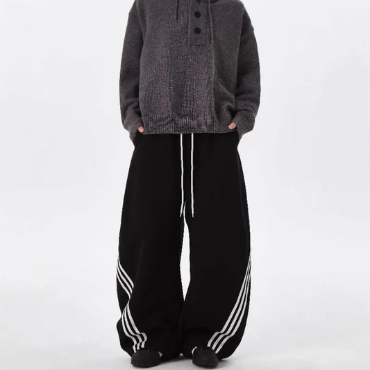 KOOPER™ Vintage Polka Dot Color Block Sweatpants – Unisex American Streetwear